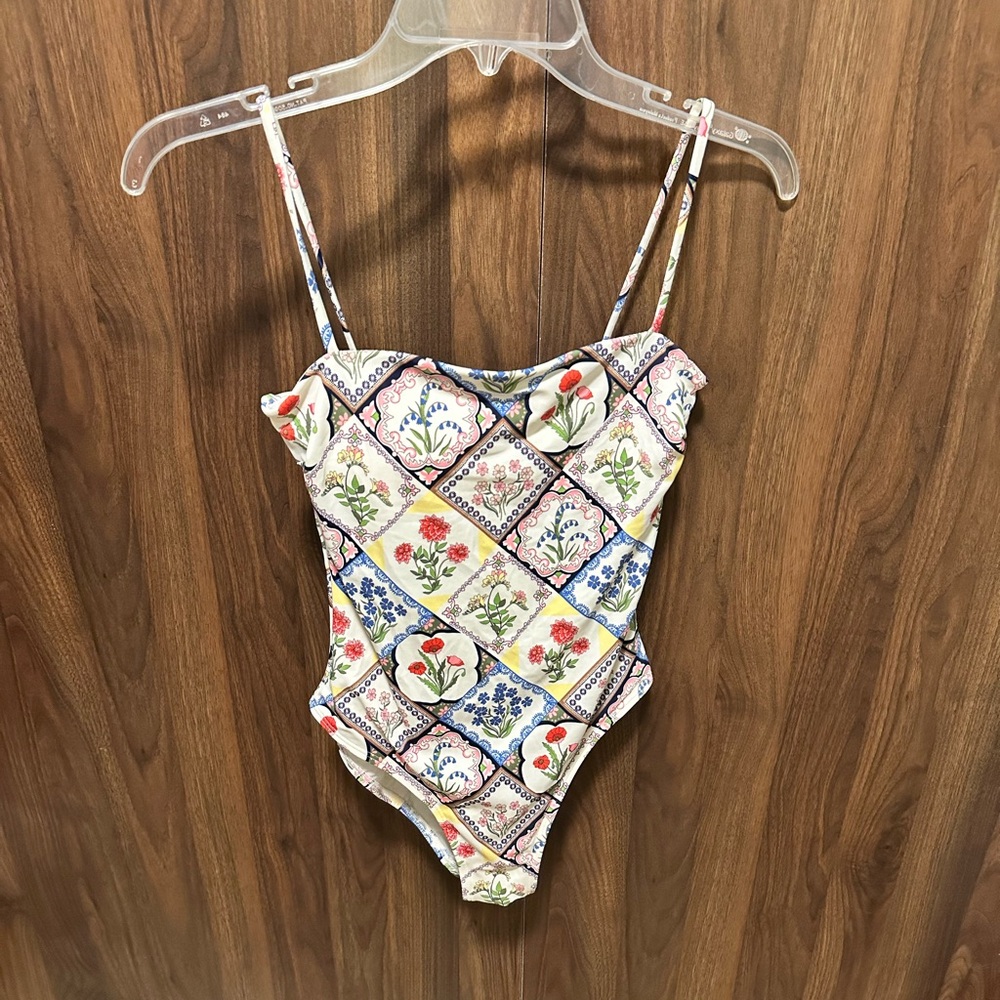 Boden One-Piece Floral Swimsuit, Size 4